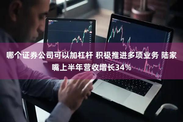 哪个证券公司可以加杠杆 积极推进多项业务 陆家嘴上半年营收增长34%